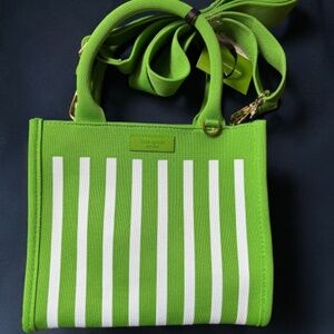 Kate Spade x Target - Green and White Knit Crossover Bag BNWT